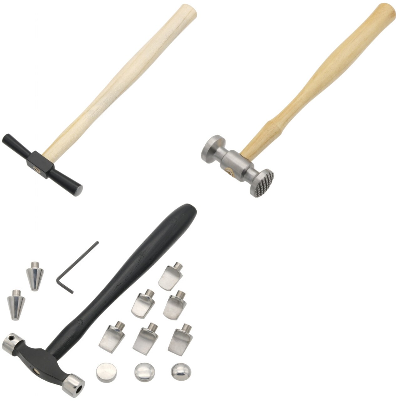 Embossing, Texturing & Interchangeable Head Hammers Jewlers Repair Tools